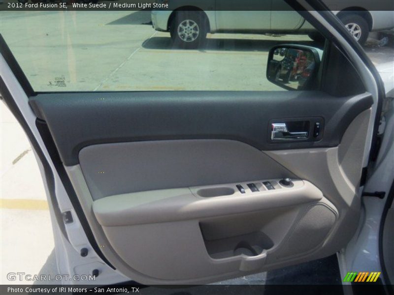 White Suede / Medium Light Stone 2012 Ford Fusion SE