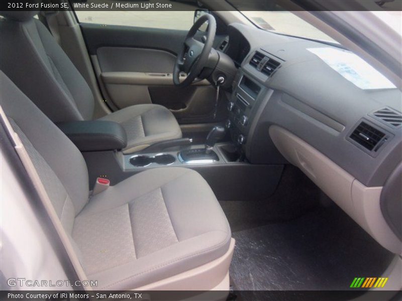 White Suede / Medium Light Stone 2012 Ford Fusion SE