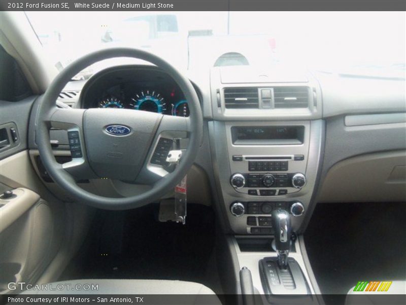 White Suede / Medium Light Stone 2012 Ford Fusion SE