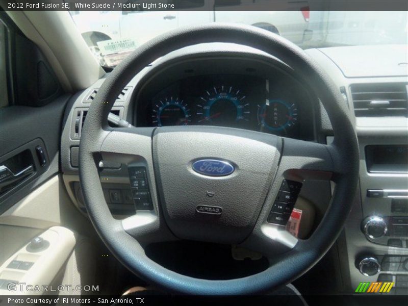White Suede / Medium Light Stone 2012 Ford Fusion SE