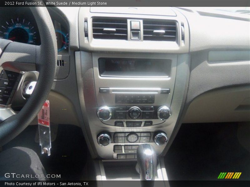 White Suede / Medium Light Stone 2012 Ford Fusion SE