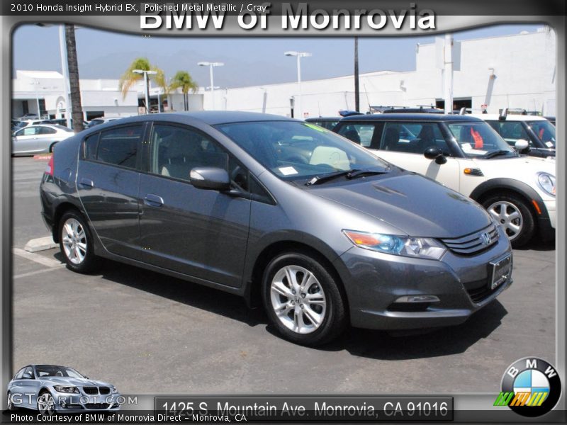 Polished Metal Metallic / Gray 2010 Honda Insight Hybrid EX
