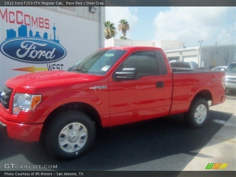 Race Red / Steel Gray 2012 Ford F150 STX Regular Cab