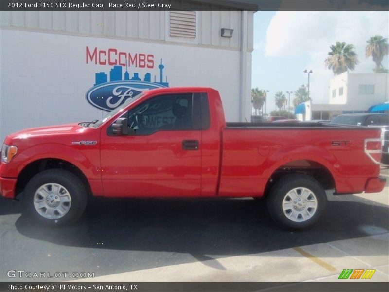 Race Red / Steel Gray 2012 Ford F150 STX Regular Cab