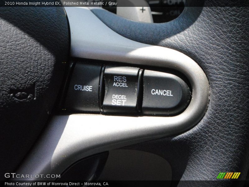 Polished Metal Metallic / Gray 2010 Honda Insight Hybrid EX