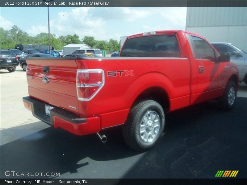 Race Red / Steel Gray 2012 Ford F150 STX Regular Cab