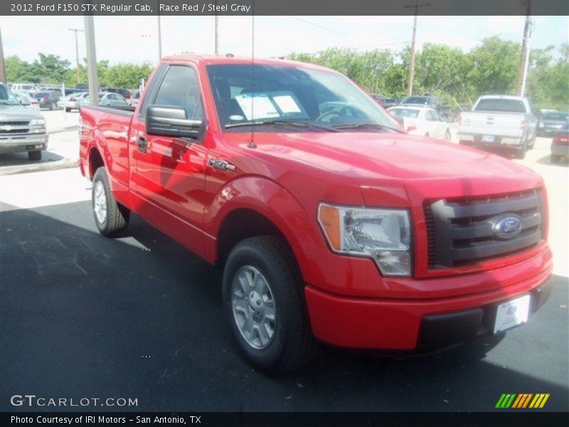 Race Red / Steel Gray 2012 Ford F150 STX Regular Cab