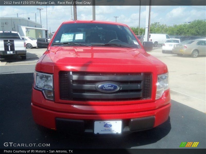 Race Red / Steel Gray 2012 Ford F150 STX Regular Cab