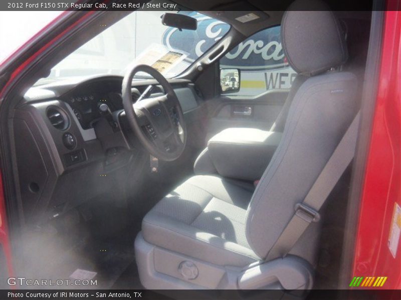 Race Red / Steel Gray 2012 Ford F150 STX Regular Cab