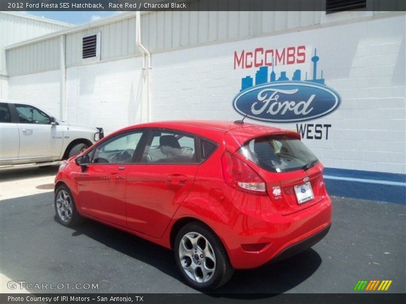 Race Red / Charcoal Black 2012 Ford Fiesta SES Hatchback