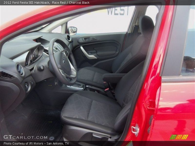 Race Red / Charcoal Black 2012 Ford Fiesta SES Hatchback
