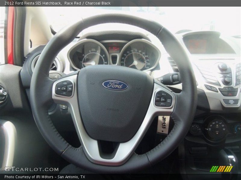 Race Red / Charcoal Black 2012 Ford Fiesta SES Hatchback