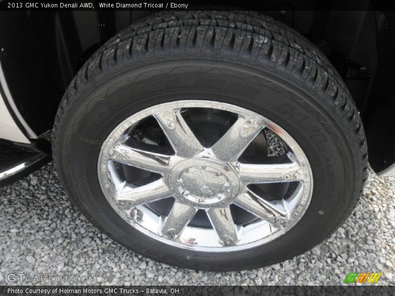 White Diamond Tricoat / Ebony 2013 GMC Yukon Denali AWD