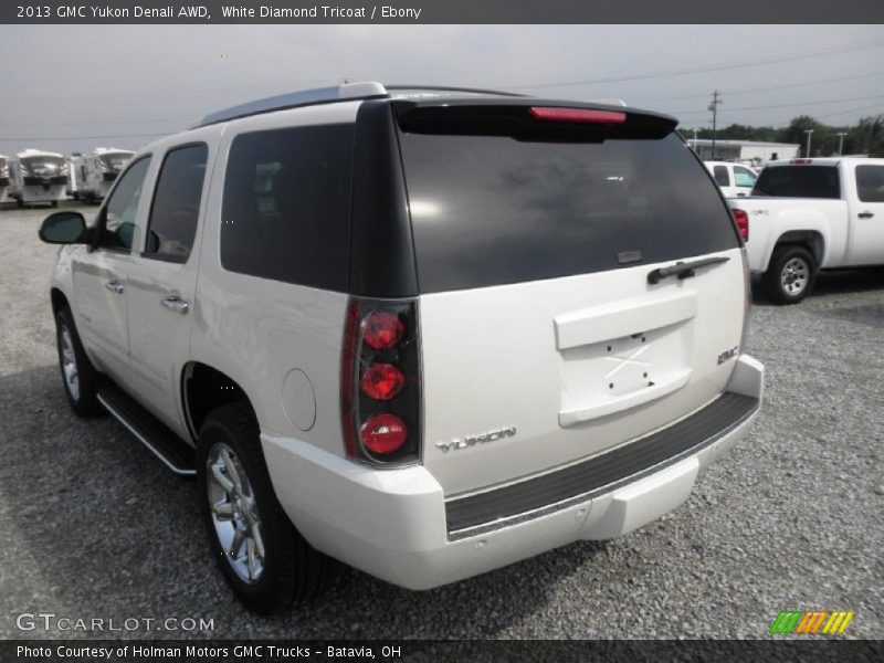 White Diamond Tricoat / Ebony 2013 GMC Yukon Denali AWD