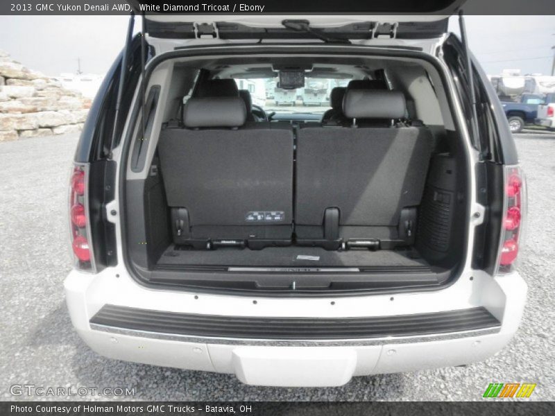 White Diamond Tricoat / Ebony 2013 GMC Yukon Denali AWD