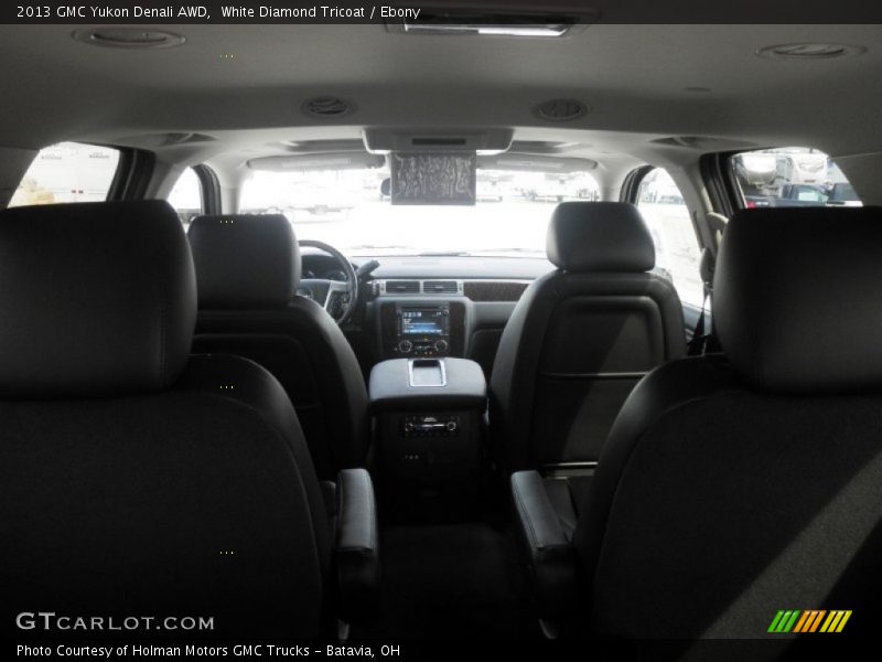 White Diamond Tricoat / Ebony 2013 GMC Yukon Denali AWD