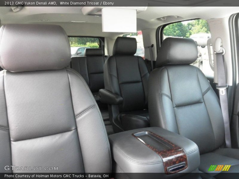 White Diamond Tricoat / Ebony 2013 GMC Yukon Denali AWD