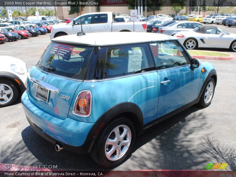 Oxygen Blue / Black/Grey 2009 Mini Cooper Hardtop