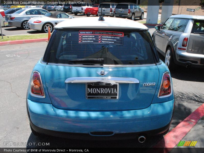 Oxygen Blue / Black/Grey 2009 Mini Cooper Hardtop