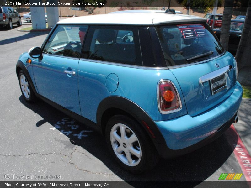 Oxygen Blue / Black/Grey 2009 Mini Cooper Hardtop