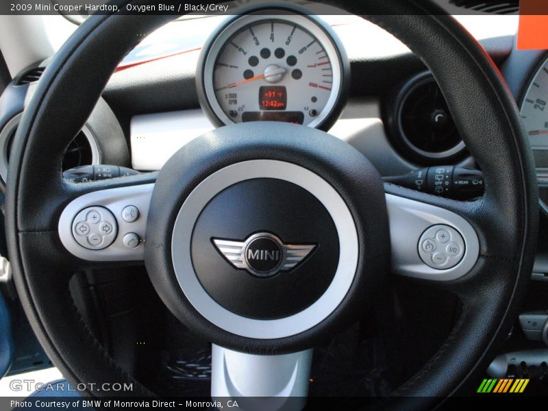 Oxygen Blue / Black/Grey 2009 Mini Cooper Hardtop