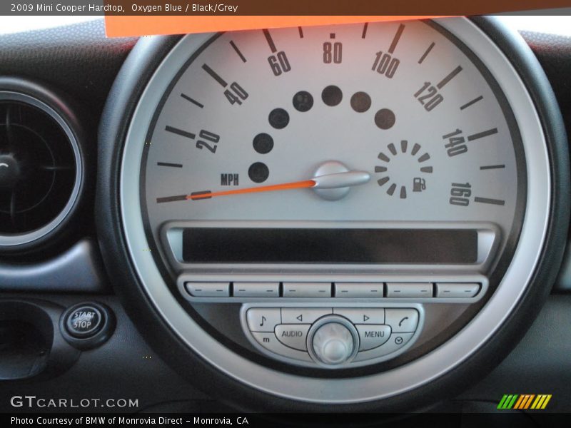 Oxygen Blue / Black/Grey 2009 Mini Cooper Hardtop
