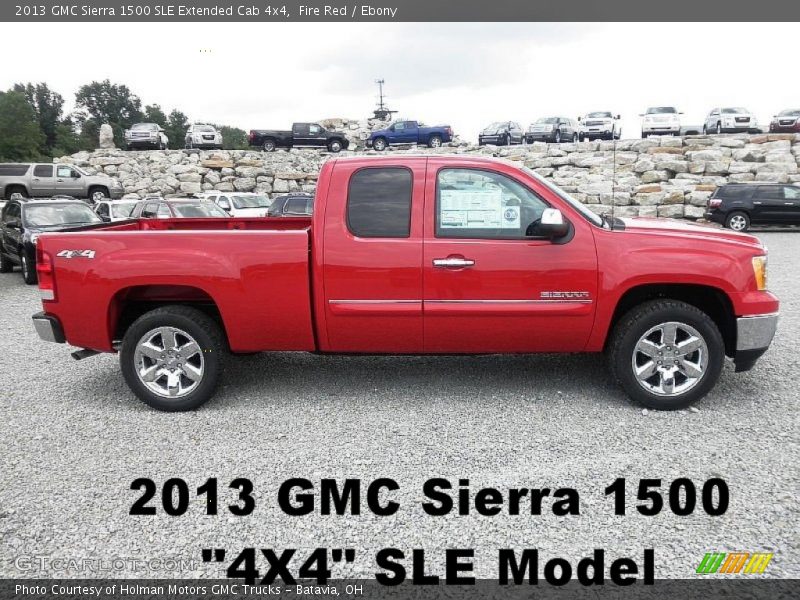 Fire Red / Ebony 2013 GMC Sierra 1500 SLE Extended Cab 4x4