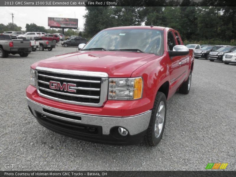 Fire Red / Ebony 2013 GMC Sierra 1500 SLE Extended Cab 4x4