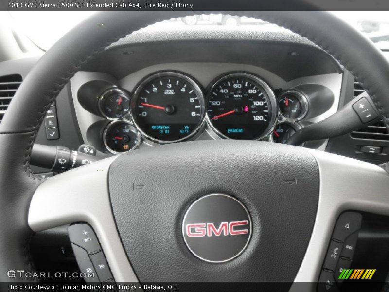 Fire Red / Ebony 2013 GMC Sierra 1500 SLE Extended Cab 4x4