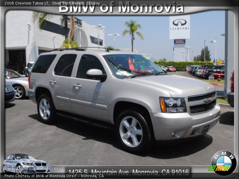 Silver Birch Metallic / Ebony 2008 Chevrolet Tahoe LT