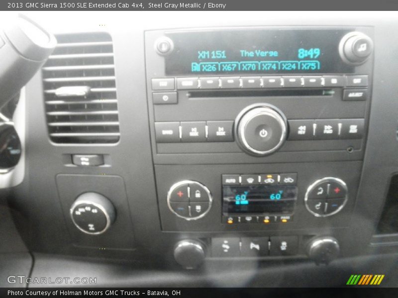 Steel Gray Metallic / Ebony 2013 GMC Sierra 1500 SLE Extended Cab 4x4