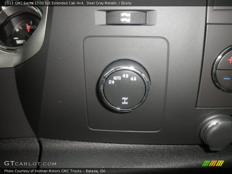 Steel Gray Metallic / Ebony 2013 GMC Sierra 1500 SLE Extended Cab 4x4