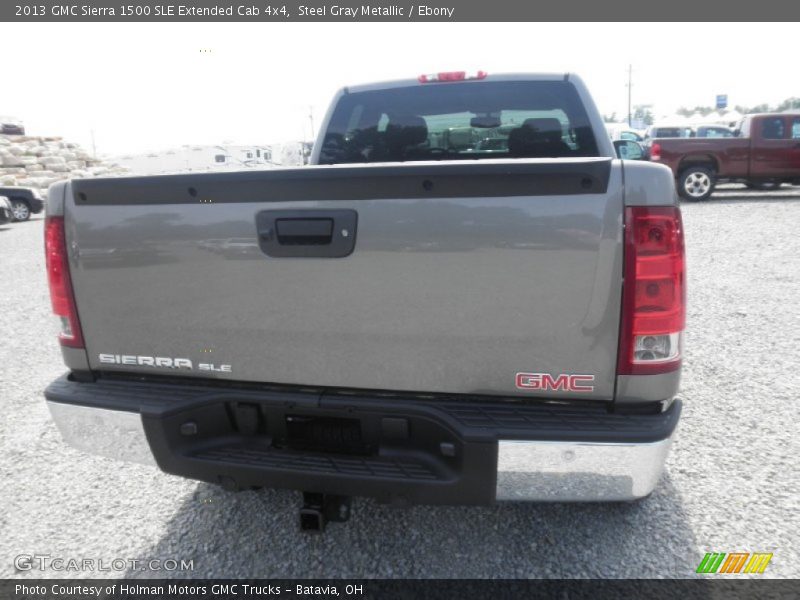 Steel Gray Metallic / Ebony 2013 GMC Sierra 1500 SLE Extended Cab 4x4