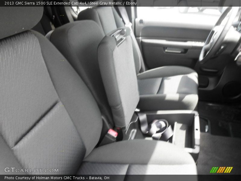 Steel Gray Metallic / Ebony 2013 GMC Sierra 1500 SLE Extended Cab 4x4