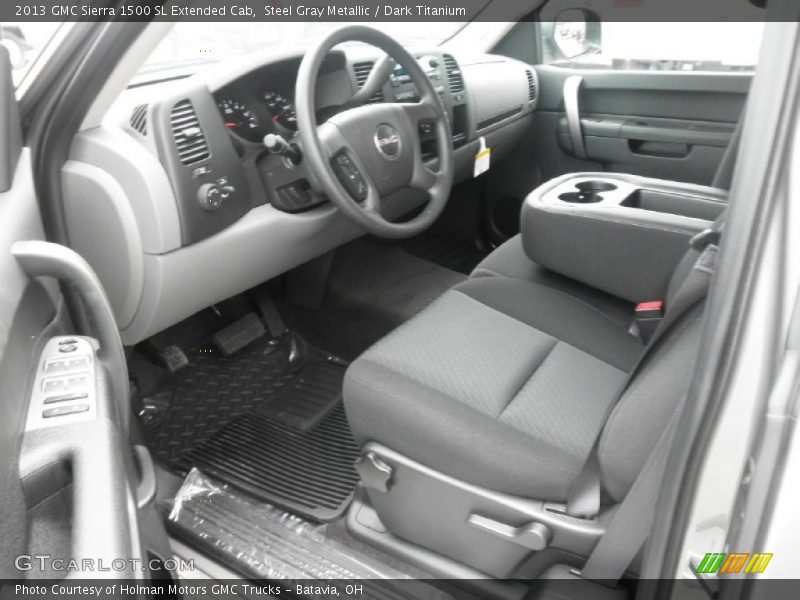 Steel Gray Metallic / Dark Titanium 2013 GMC Sierra 1500 SL Extended Cab