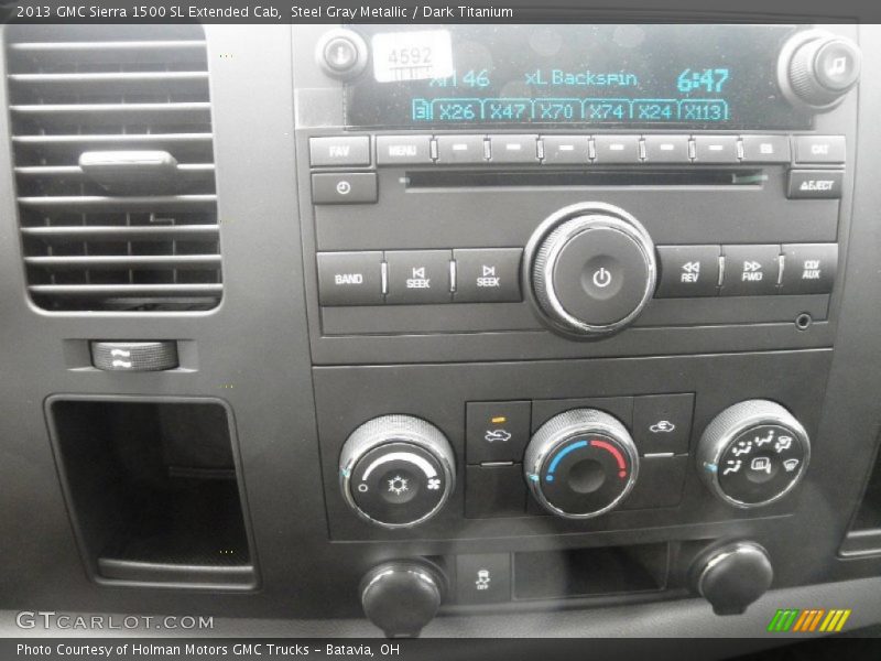 Steel Gray Metallic / Dark Titanium 2013 GMC Sierra 1500 SL Extended Cab