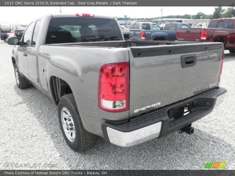 Steel Gray Metallic / Dark Titanium 2013 GMC Sierra 1500 SL Extended Cab