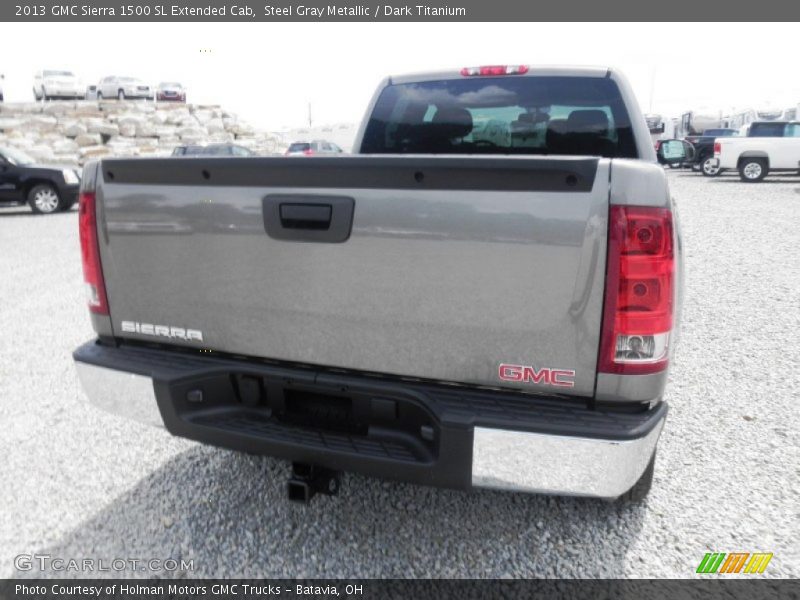 Steel Gray Metallic / Dark Titanium 2013 GMC Sierra 1500 SL Extended Cab