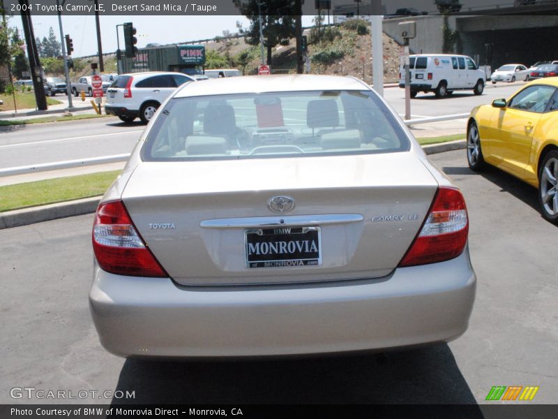 Desert Sand Mica / Taupe 2004 Toyota Camry LE