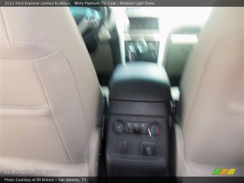 White Platinum Tri-Coat / Medium Light Stone 2012 Ford Explorer Limited EcoBoost