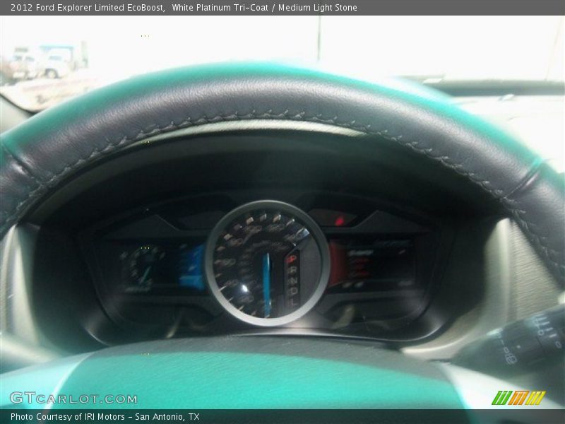 White Platinum Tri-Coat / Medium Light Stone 2012 Ford Explorer Limited EcoBoost