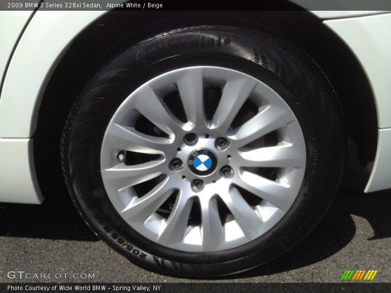 Alpine White / Beige 2009 BMW 3 Series 328xi Sedan