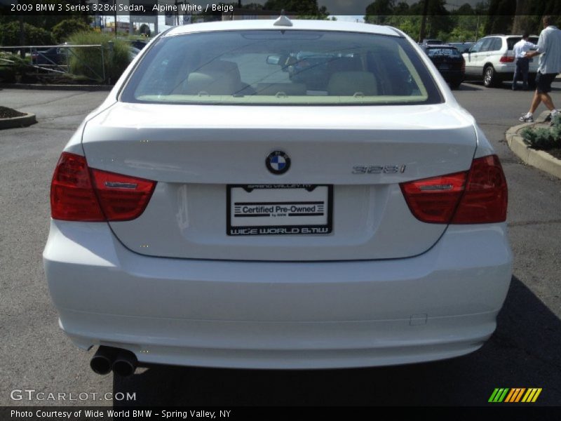 Alpine White / Beige 2009 BMW 3 Series 328xi Sedan