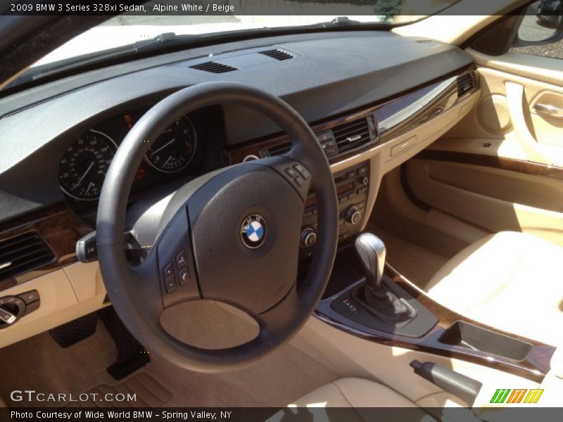 Alpine White / Beige 2009 BMW 3 Series 328xi Sedan