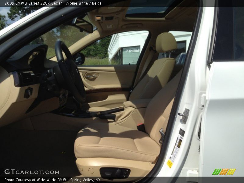 Alpine White / Beige 2009 BMW 3 Series 328xi Sedan