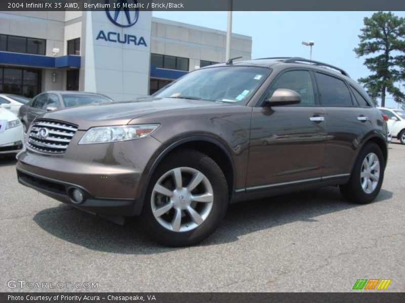Beryllium 16 Metallic / Brick/Black 2004 Infiniti FX 35 AWD