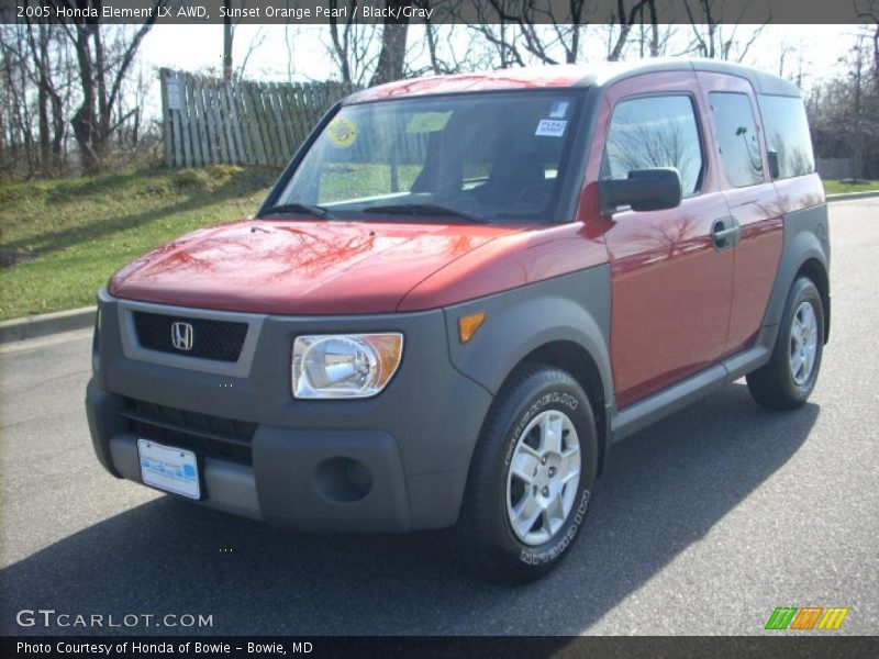 Sunset Orange Pearl / Black/Gray 2005 Honda Element LX AWD