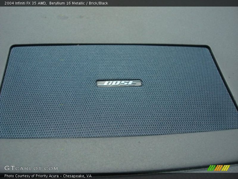 Beryllium 16 Metallic / Brick/Black 2004 Infiniti FX 35 AWD