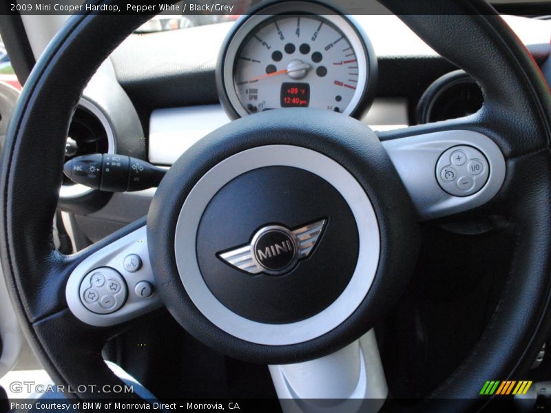Pepper White / Black/Grey 2009 Mini Cooper Hardtop