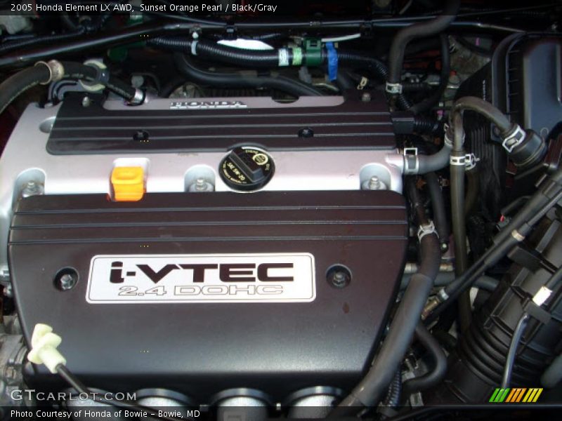 Sunset Orange Pearl / Black/Gray 2005 Honda Element LX AWD
